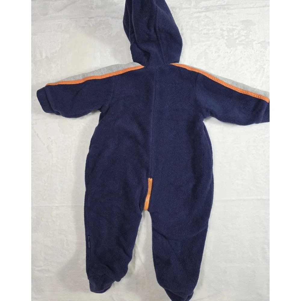 Vintage 90s Little Me Baby Fleece Snowsuit Bunting 6-9M 16-17lb Navy